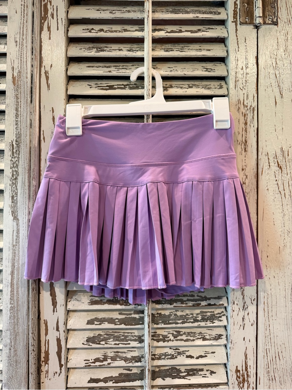 Pleated Mini Skirt — Lavender Athletic Style